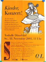 Original 2001 Kinder Konzert German Concert Posters